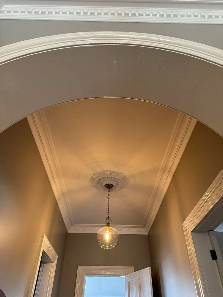 Completed commercial hallway