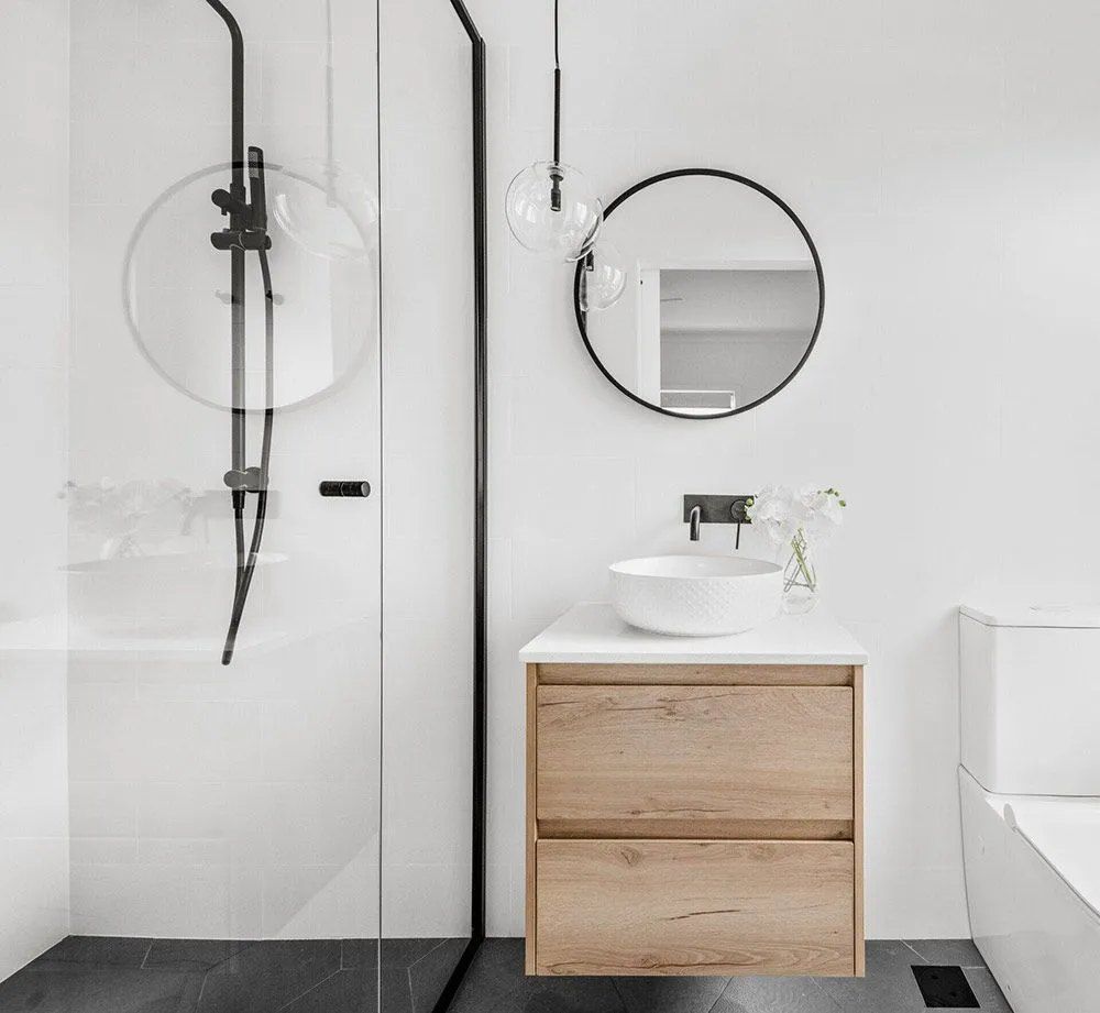 Bathroom finishes and interior details